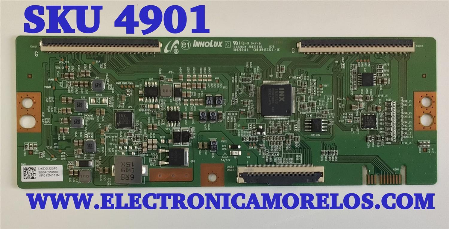T-CON PARA TV HISENSE / NUMERO DE PARTE DKDDJ2010 / B002DT401 / C011004SS3211-1K / B004CW000 / VR012N07JN / PANEL HD850V8U01\S0\GM\ROH / DISPLAY V850DJ2-Q01 / MODELO 85H6570G